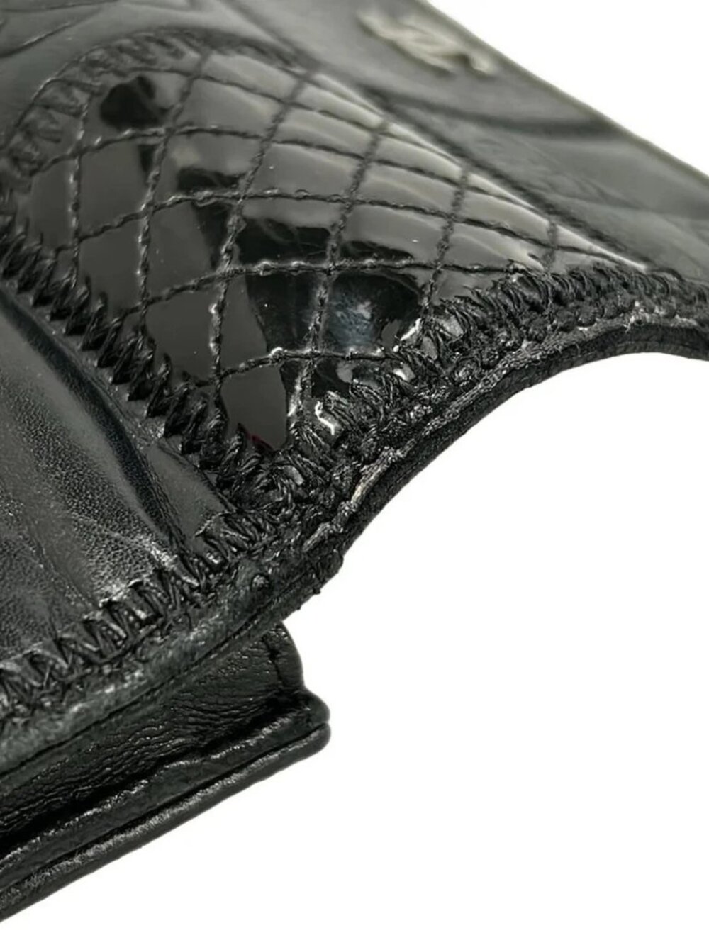 CHANEL Icon Black Leather Patent Leather Other Style Wallet - Picture 13 of 13
